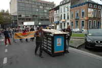 Action «polochons» a Charleroi du 6 octobre