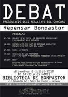 Barcelona, Repensar Bonpastor:finalización del Concurso de Ideas, JULIO 2010