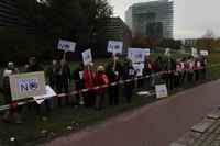 Germany: Tenants protest against financial investors in front of NRW parliament