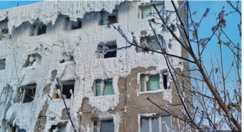 Russian Federation, An Iced and Frozen House in Irkutsk Still Shelters Five Families